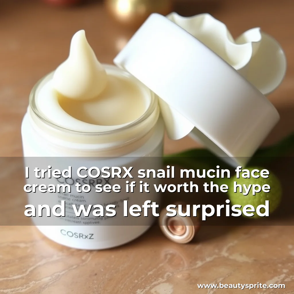 You are currently viewing I tried COSRX snail mucin face cream to see if it worth the hype  and was left surprised