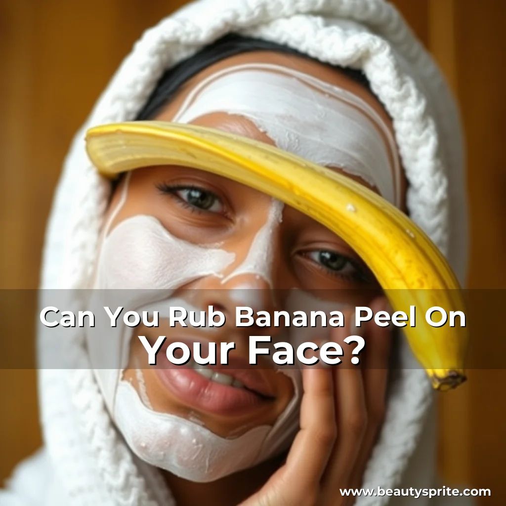 You are currently viewing Can You Rub Banana Peel On Your Face?