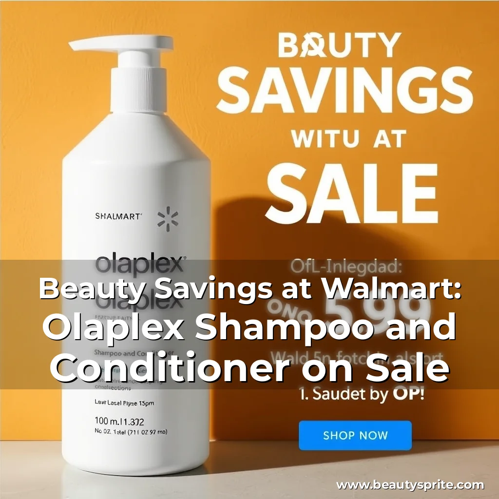 Read more about the article Beauty Savings at Walmart: Olaplex Shampoo and Conditioner on Sale