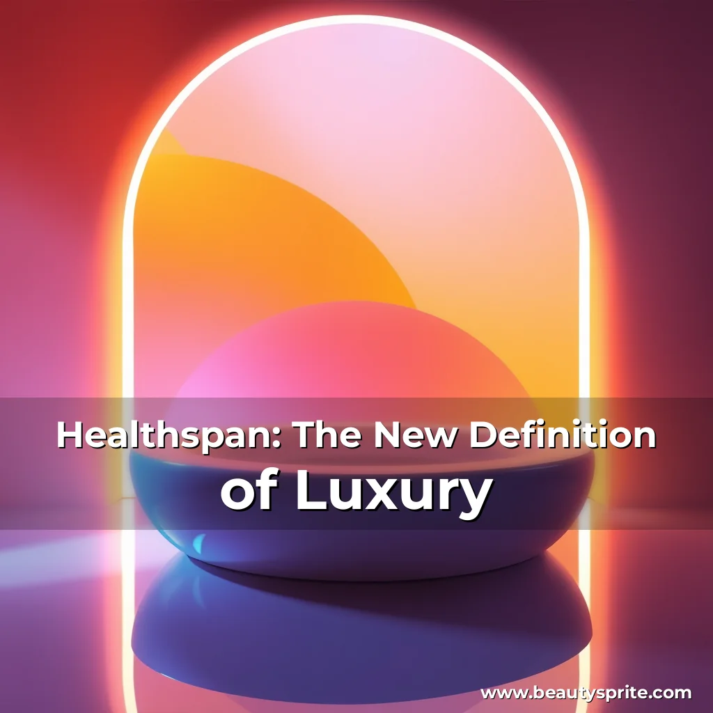 Read more about the article Healthspan: The New Definition of Luxury