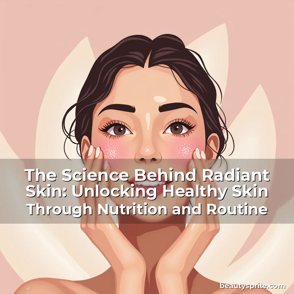 Read more about the article The Science Behind Radiant Skin: Unlocking Healthy Skin Through Nutrition and Routine