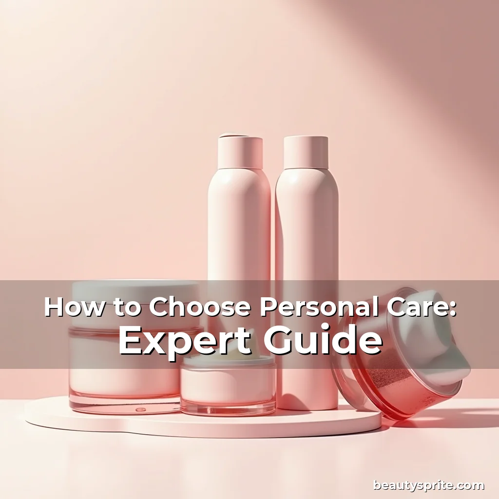 Artistic representation for How to Choose Personal Care: Expert Guide
