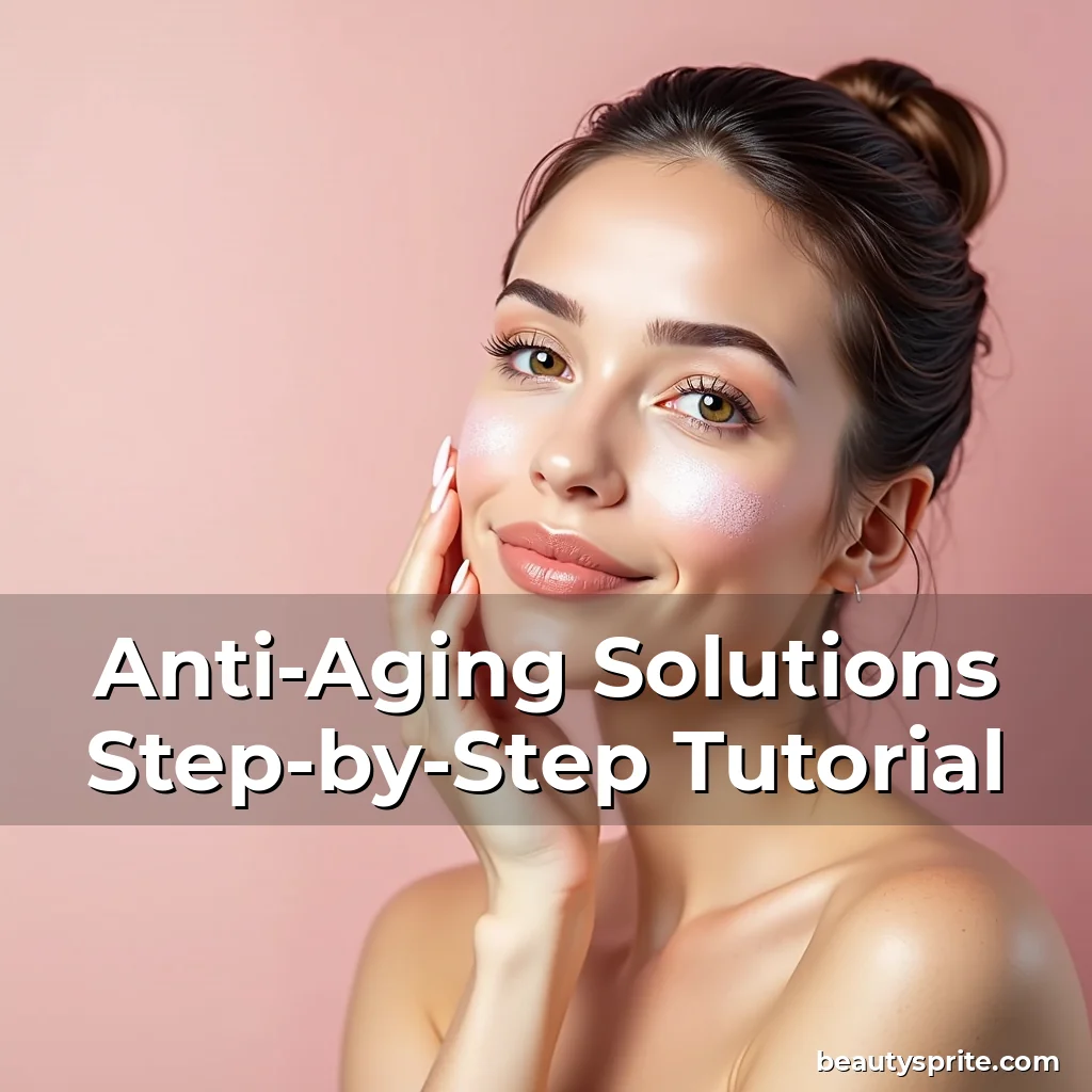 Artistic representation for Anti-Aging Solutions Step-by-Step Tutorial