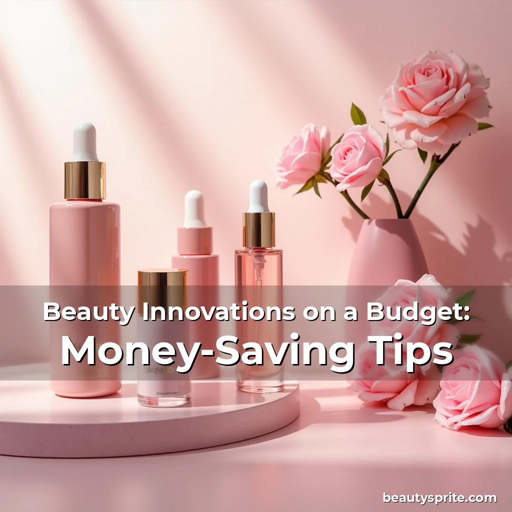 Artistic representation for Beauty Innovations on a Budget: Money-Saving Tips