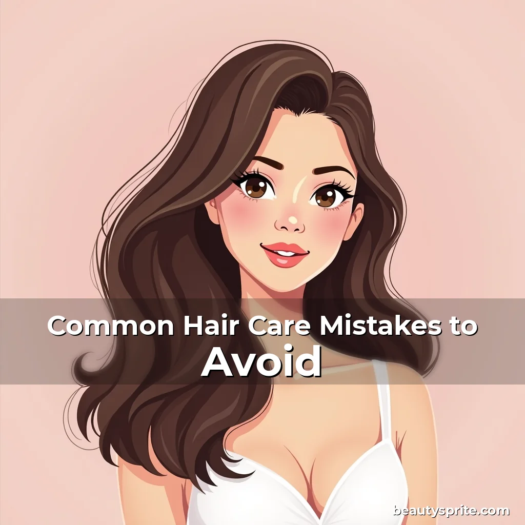 Artistic representation for Common Hair Care Mistakes to Avoid