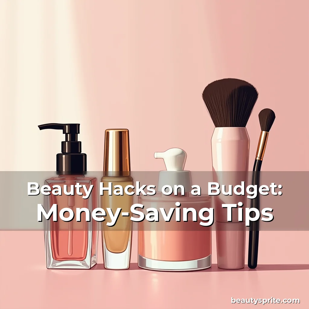 Artistic representation for Beauty Hacks on a Budget: Money-Saving Tips