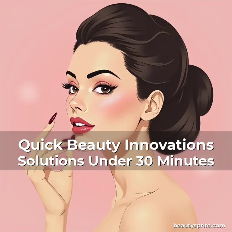 Artistic representation for Quick Beauty Innovations Solutions Under 30 Minutes