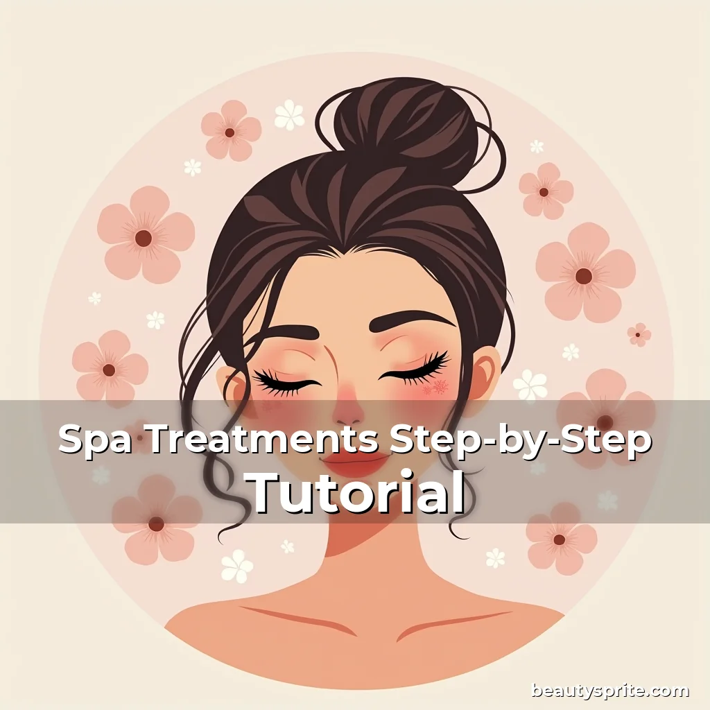 Artistic representation for Spa Treatments Step-by-Step Tutorial