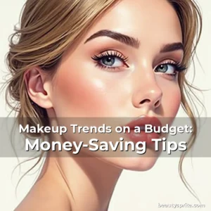 Artistic representation for Makeup Trends on a Budget: Money-Saving Tips