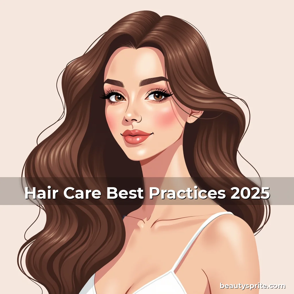 Artistic representation for Hair Care Best Practices 2025