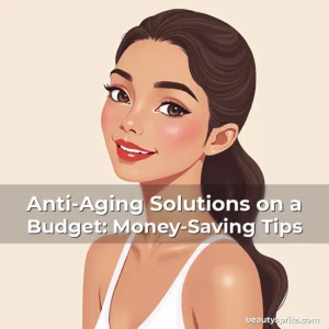 Artistic representation for Anti-Aging Solutions on a Budget: Money-Saving Tips