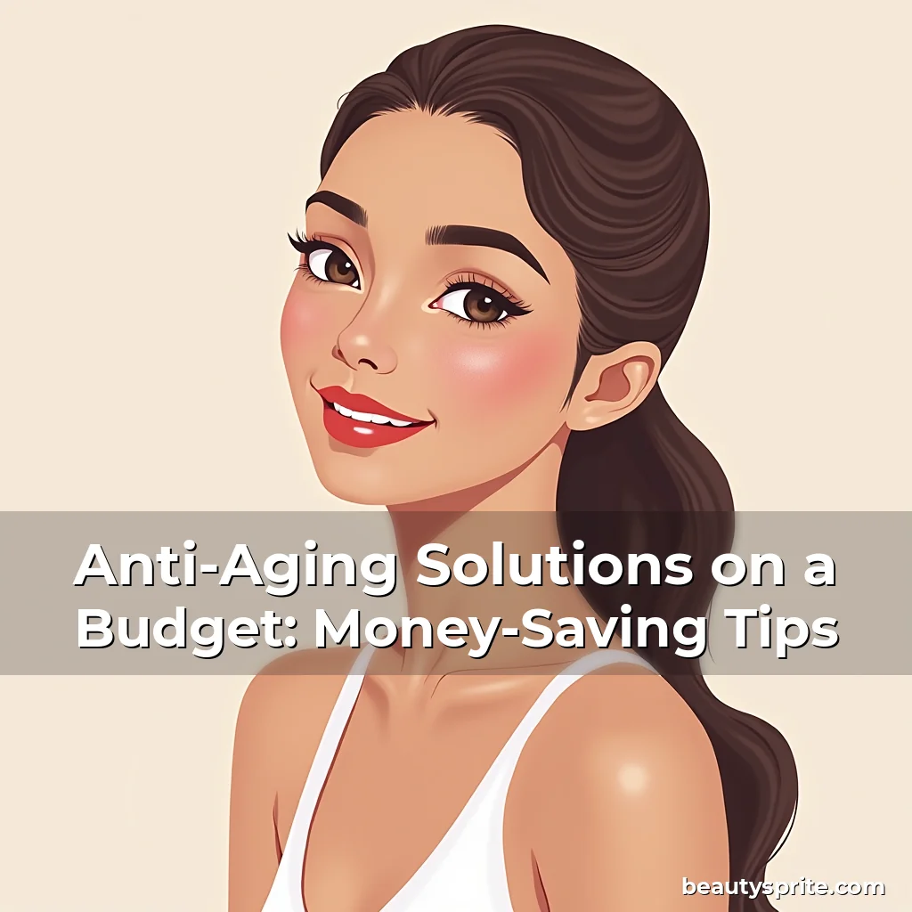 Artistic representation for Anti-Aging Solutions on a Budget: Money-Saving Tips