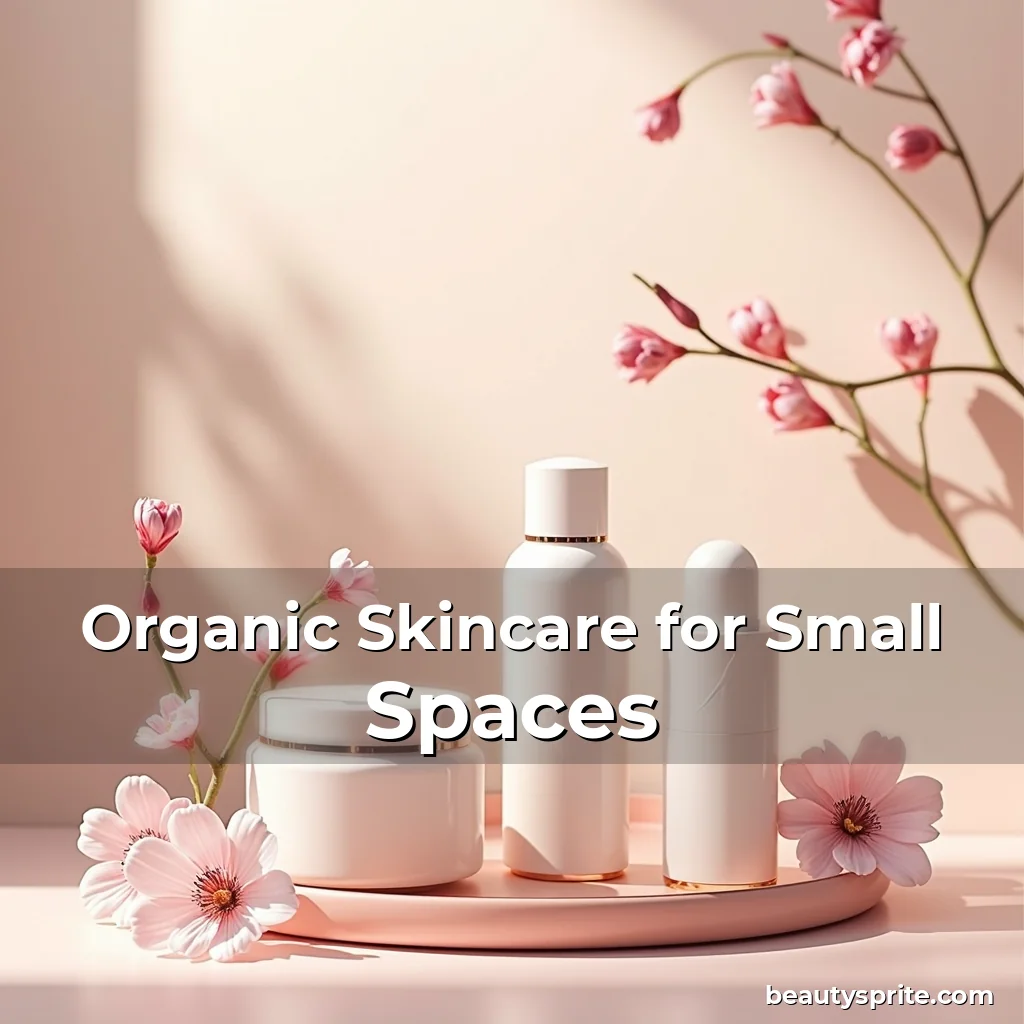 Artistic representation for Organic Skincare for Small Spaces