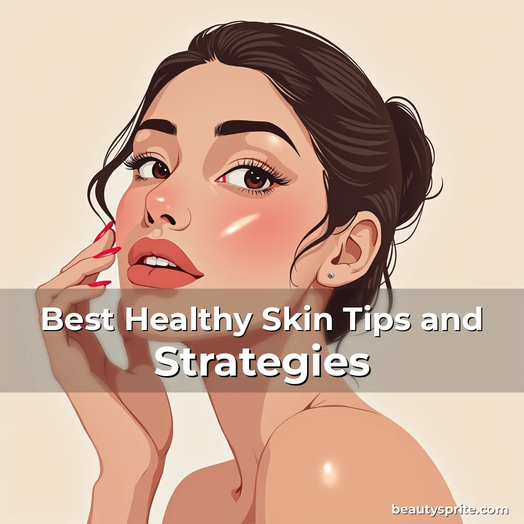 Artistic representation for Best Healthy Skin Tips and Strategies