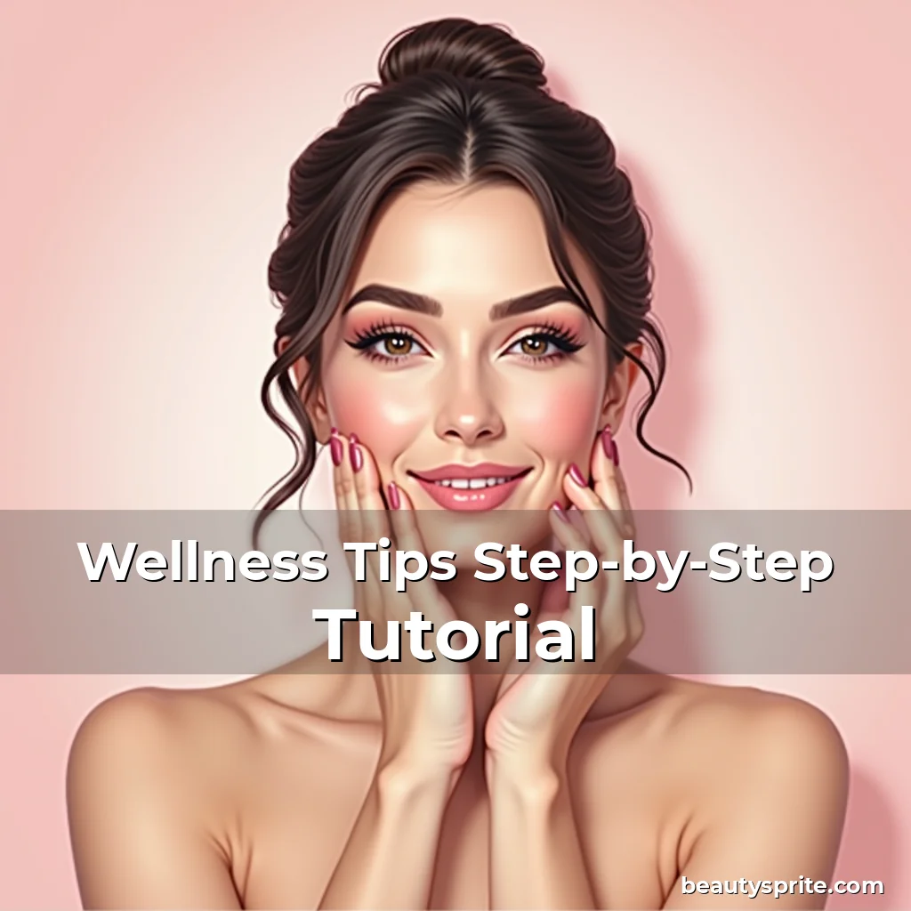Artistic representation for Wellness Tips Step-by-Step Tutorial
