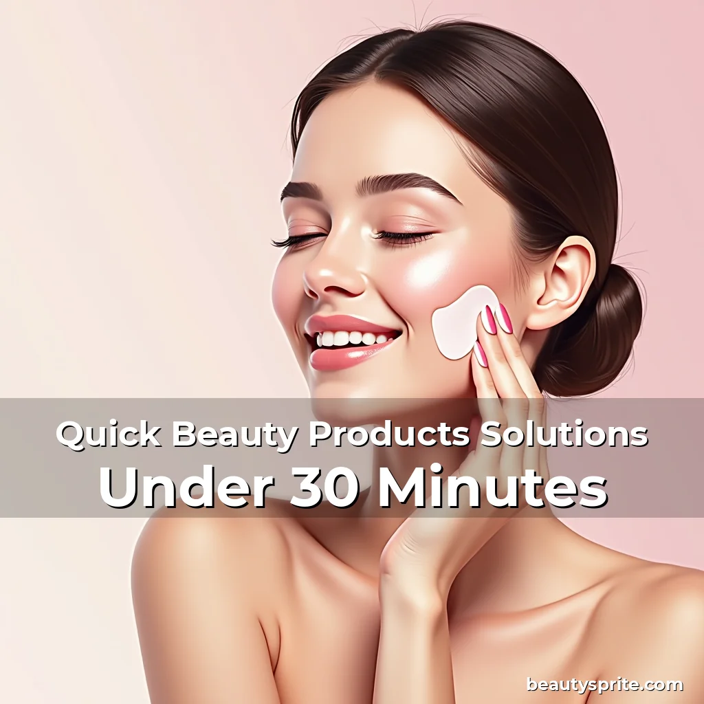 Read more about the article Quick Beauty Products Solutions Under 30 Minutes