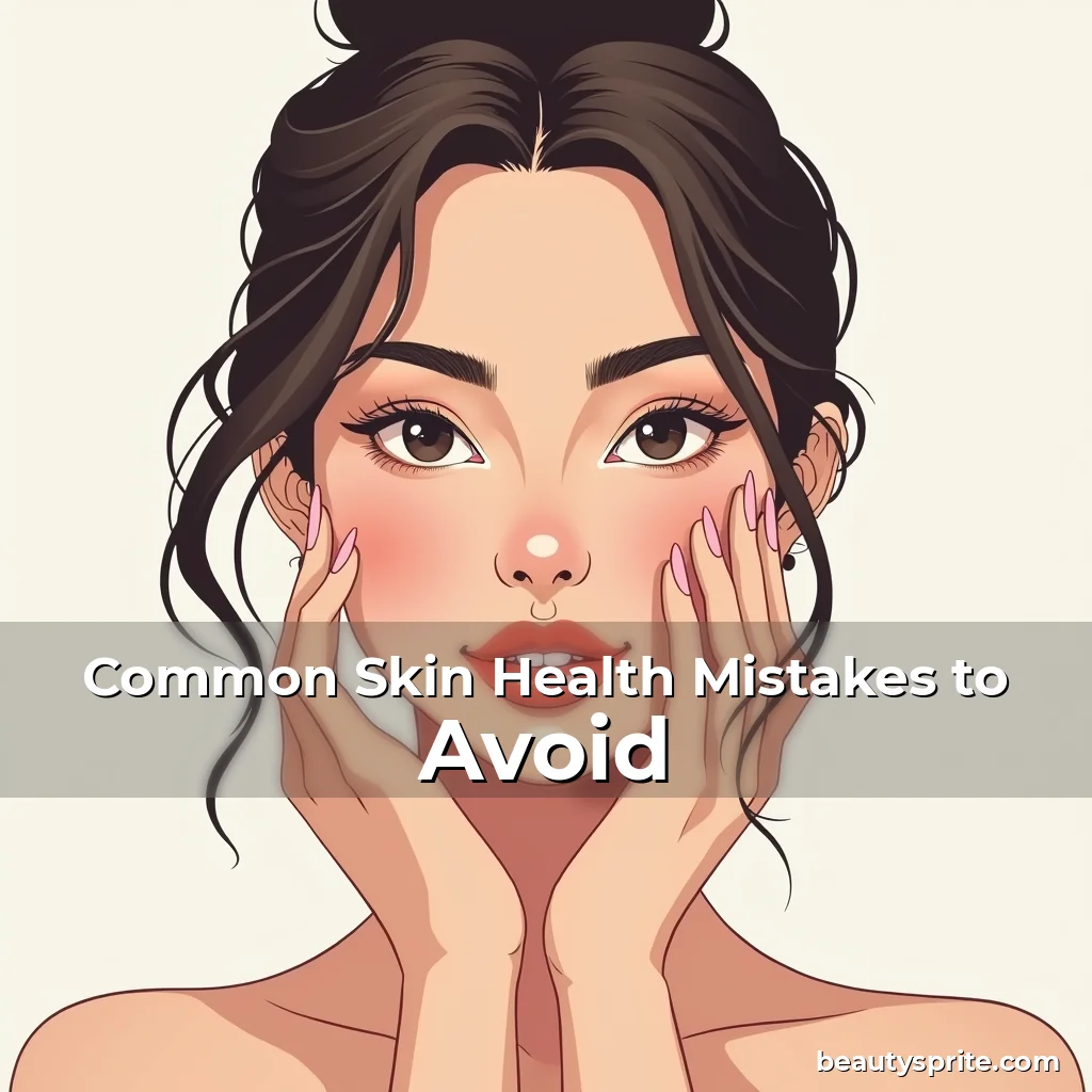 Artistic representation for Common Skin Health Mistakes to Avoid