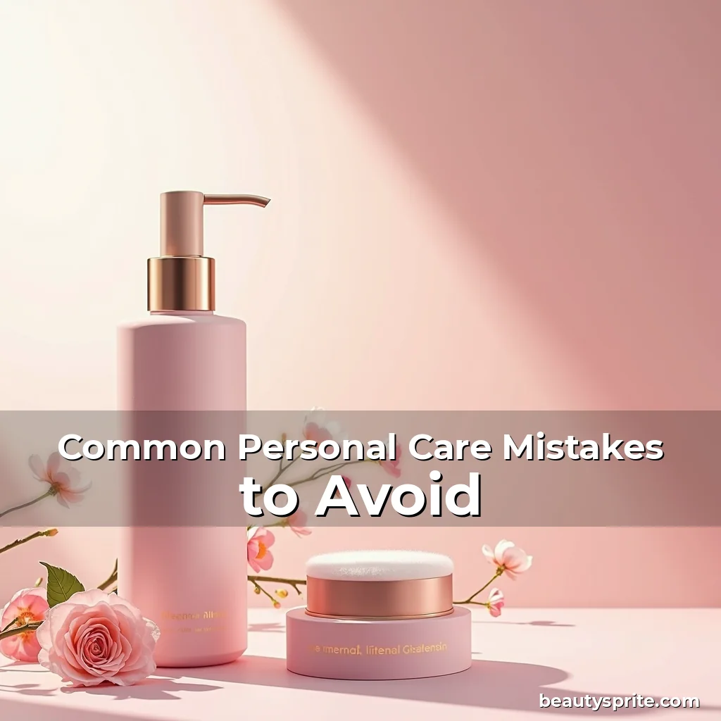 Artistic representation for Common Personal Care Mistakes to Avoid