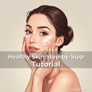 Artistic representation for Healthy Skin Step-by-Step Tutorial