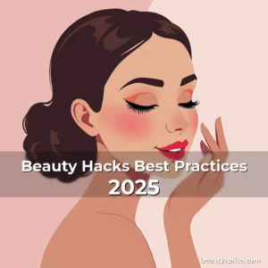 Artistic representation for Beauty Hacks Best Practices 2025
