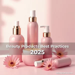 Artistic representation for Beauty Products Best Practices 2025