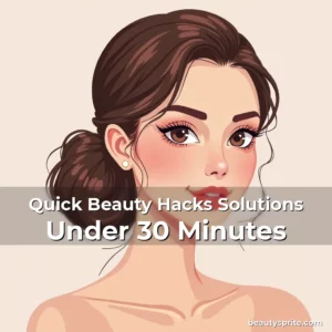Artistic representation for Quick Beauty Hacks Solutions Under 30 Minutes