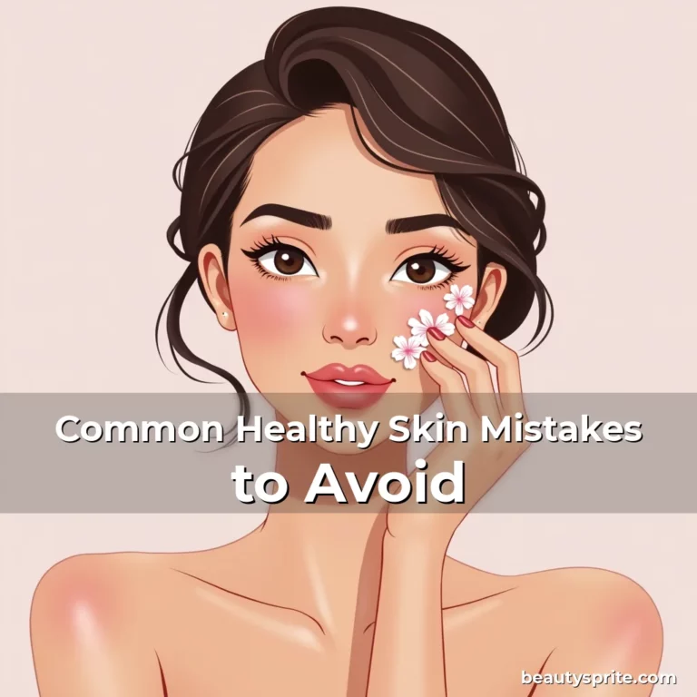 Artistic representation for Common Healthy Skin Mistakes to Avoid