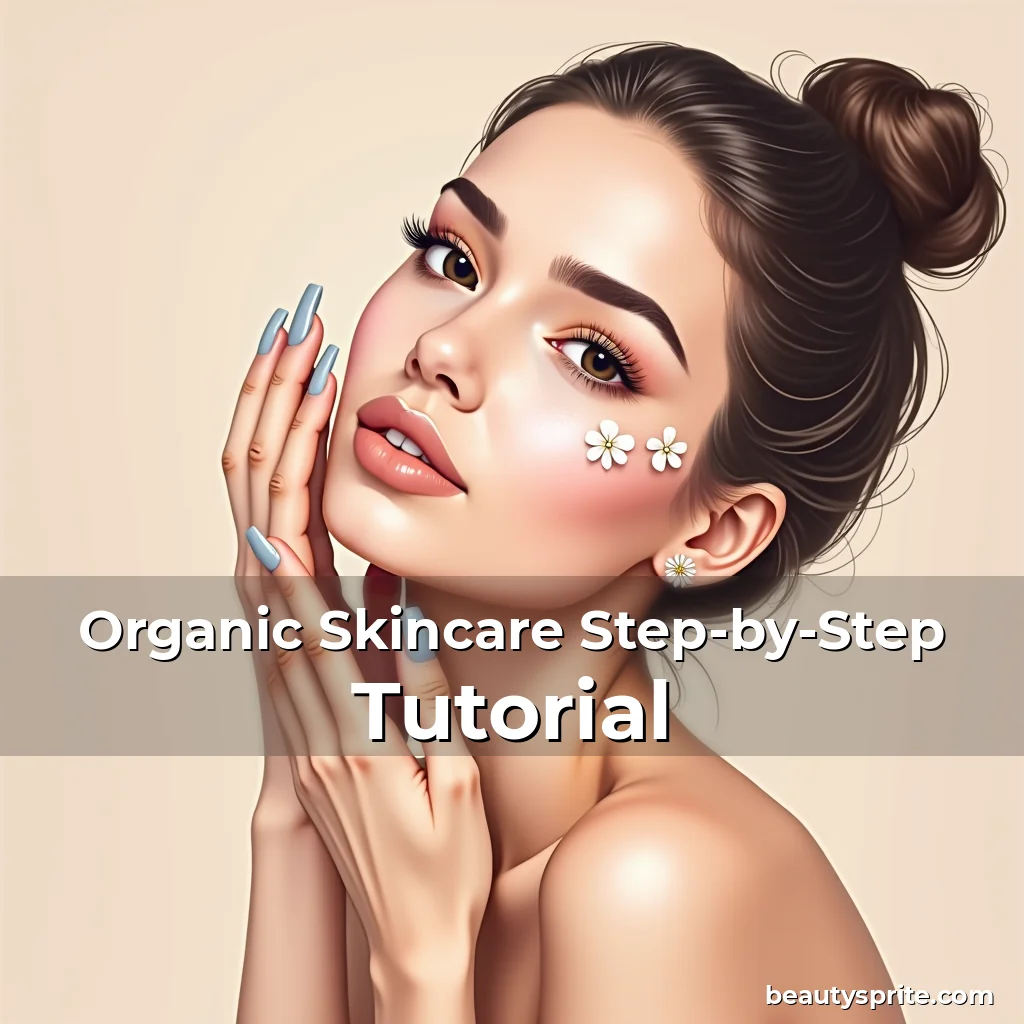 Artistic representation for Organic Skincare Step-by-Step Tutorial
