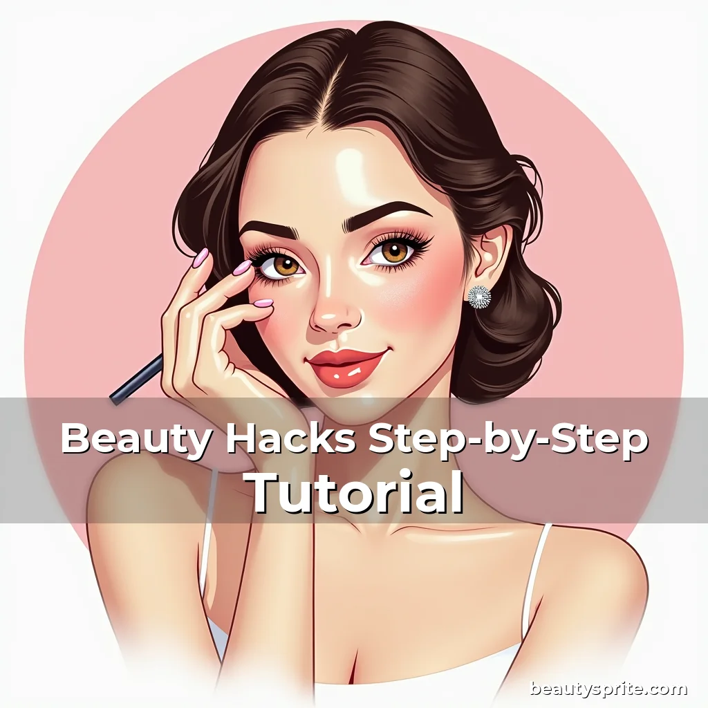 Artistic representation for Beauty Hacks Step-by-Step Tutorial