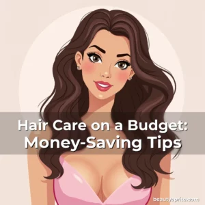 Artistic representation for Hair Care on a Budget: Money-Saving Tips