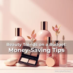 Artistic representation for Beauty Trends on a Budget: Money-Saving Tips