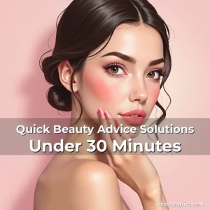 Artistic representation for Quick Beauty Advice Solutions Under 30 Minutes