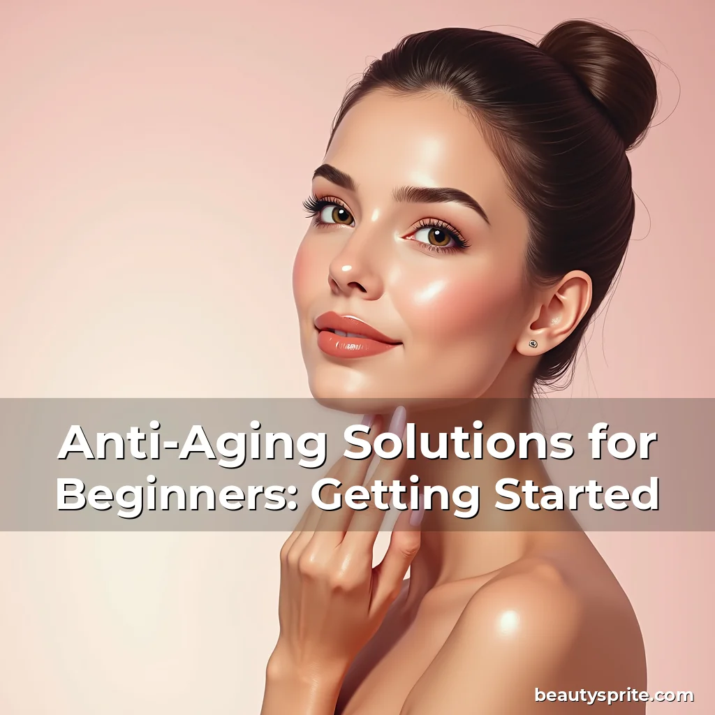 Artistic representation for Anti-Aging Solutions for Beginners: Getting Started