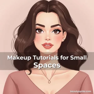 Artistic representation for Makeup Tutorials for Small Spaces