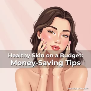 Artistic representation for Healthy Skin on a Budget: Money-Saving Tips