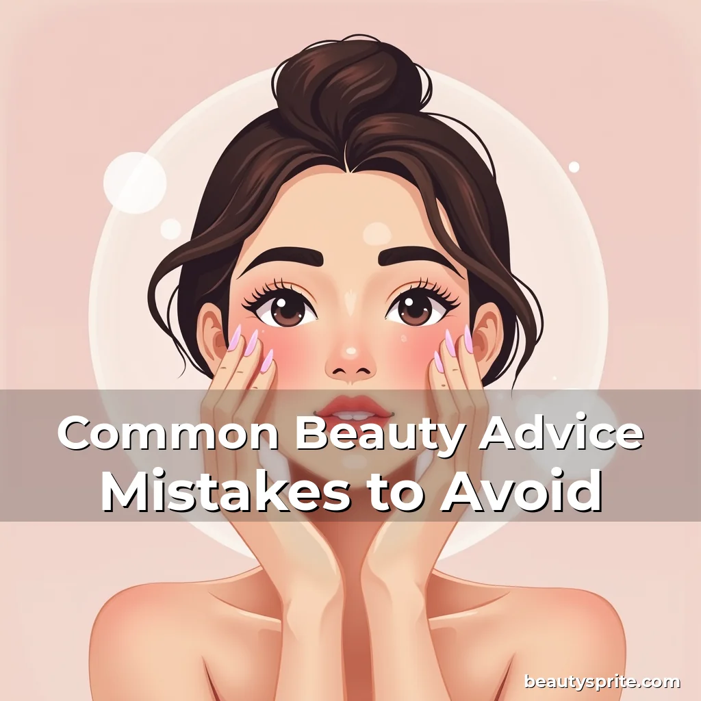 Artistic representation for Common Beauty Advice Mistakes to Avoid