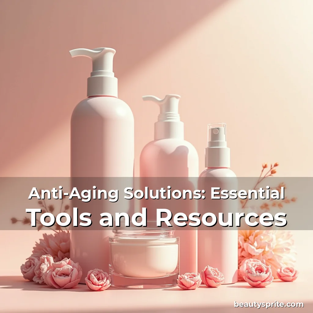 Artistic representation for Anti-Aging Solutions: Essential Tools and Resources