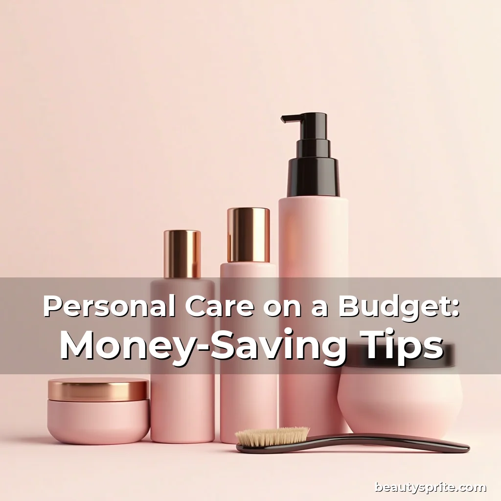 Artistic representation for Personal Care on a Budget: Money-Saving Tips