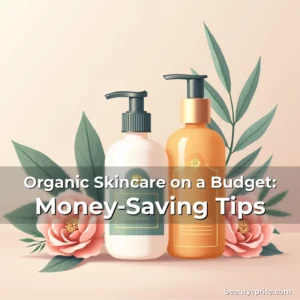 Artistic representation for Organic Skincare on a Budget: Money-Saving Tips