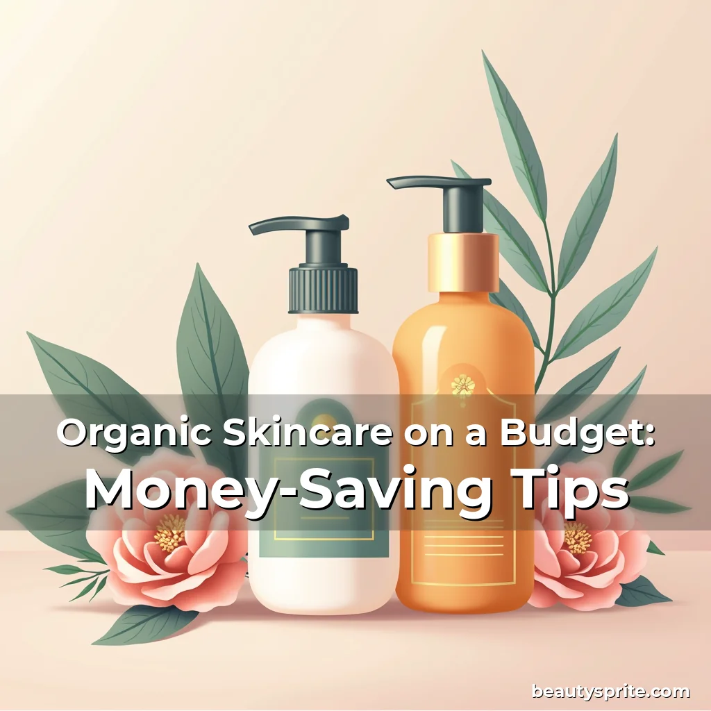 Artistic representation for Organic Skincare on a Budget: Money-Saving Tips