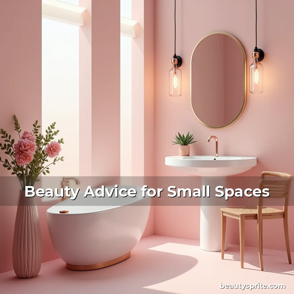 Artistic representation for Beauty Advice for Small Spaces