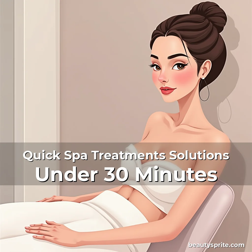 Artistic representation for Quick Spa Treatments Solutions Under 30 Minutes